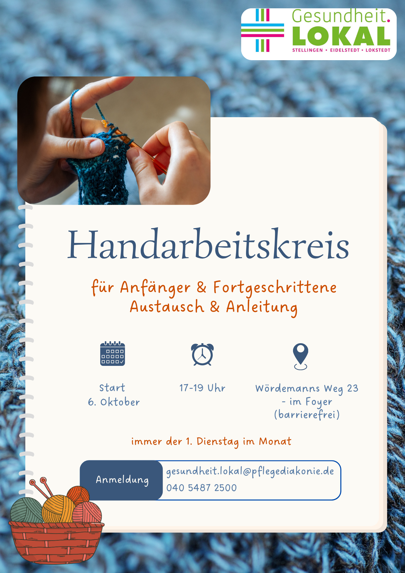 Flyer für Handarbeitskreis
